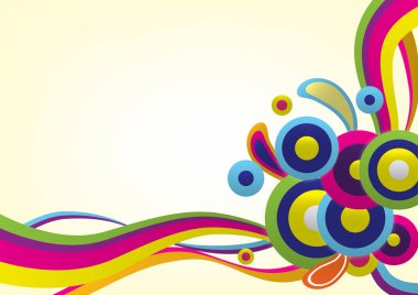 Renkli vektör arka plan kullanım için duvar kağıdı, arka plan, şablonlar, posterler, kitap kapakları, broşürler, el ilanları illüstrasyon