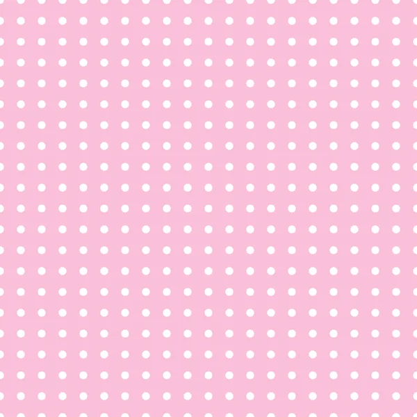 Vzor Bezešvé Vektor Bílými Puntíky Růžové Barvy Pozadí Pro Tapetu — Stockový vektor