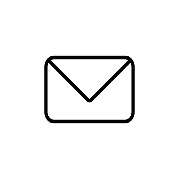 Конверт Значок Електронної Пошти Плоский Стовпчик Векторні Ілюстрації Символ Язку — стоковий вектор