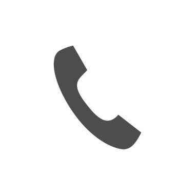 Telefon cep telefonu telefon vektör simgesi simgesi düz stil tasarım logo, kullanıcı arabirimi için. 