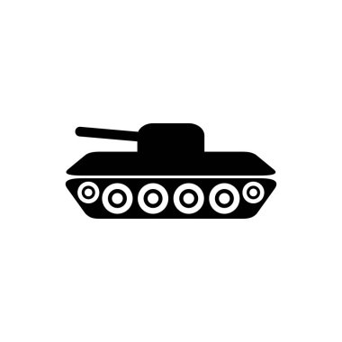 Tank savaş ikonu grafik tasarımı, logo, web sitesi, sosyal medya, mobil uygulama, ui illüstrasyon için askeri vektör kavramı