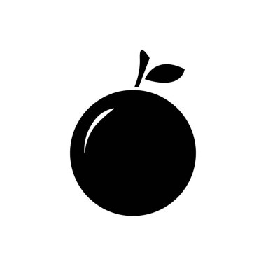 Turuncu meyve ikonu vektörü grafik tasarım, logo, web sitesi, sosyal medya, mobil uygulama, ui illüstrasyon için beyaz arkaplan üzerinde izole
