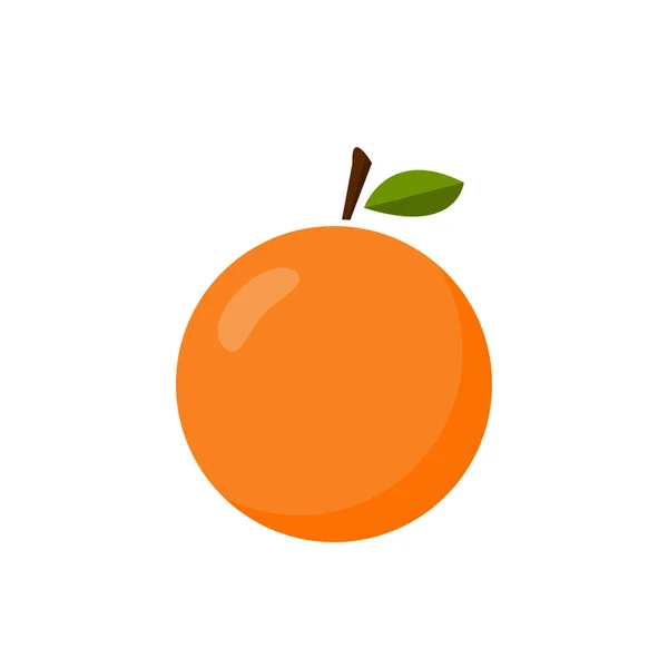 Orange Fruit Icon Vector Isolate White Background Graphic Design Logo — Stock Vector