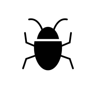 Bug vector icon isolated on white background for graphic design, logo, website, social media, mobile app, UI illustration