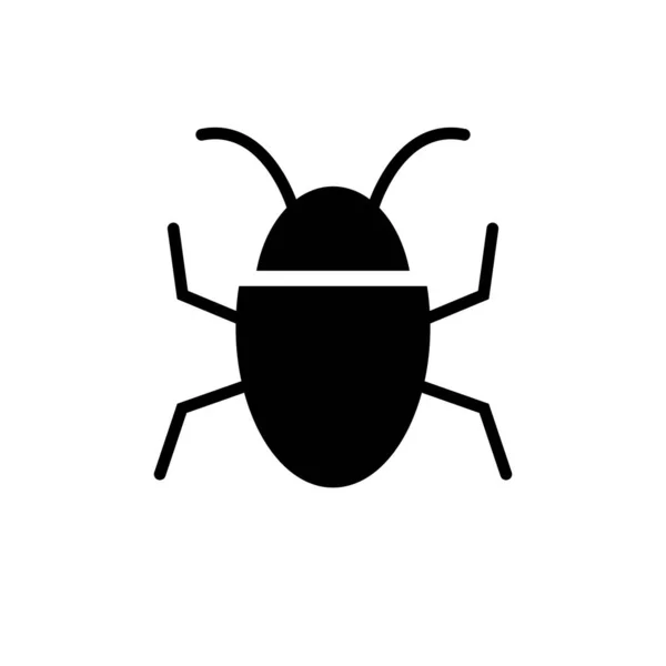 Bug Vector Icon Isolate White Background Graphic Design Logo Web — Stock Vector