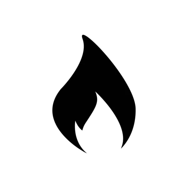 Піктограма Вогню Вектор Ізольовано Білому Тлі Вашого Веб Дизайну Логотипу — стоковий вектор