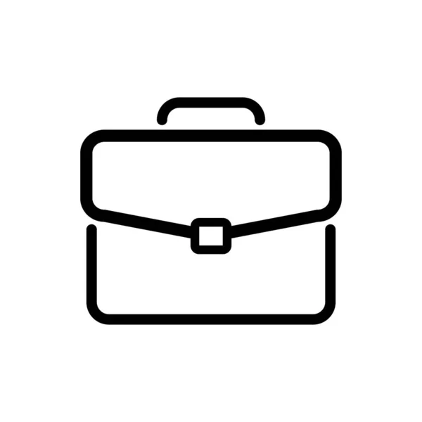 Портфель Сумка Очертания Иконки Векторный Бизнес Концепция Веб Дизайна Логотип — стоковый вектор