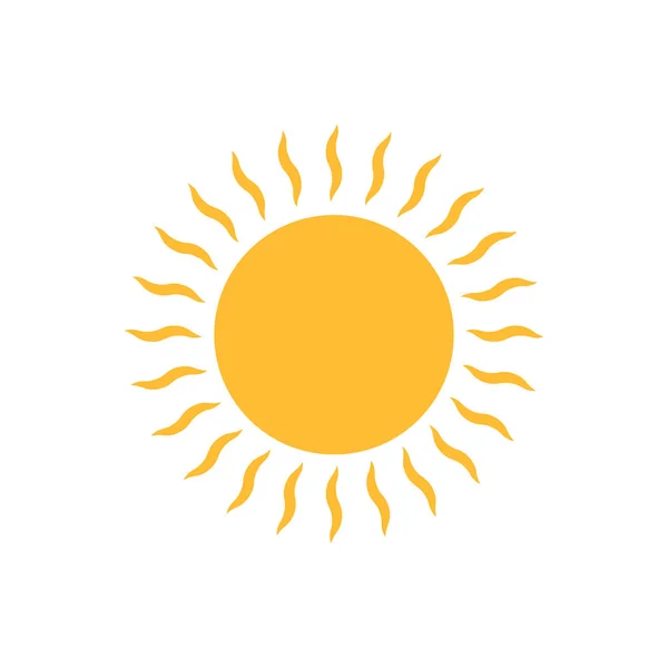 Sun Icon Vector Voor Web Design Logo Illustratie — Stockvector