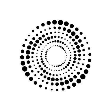 Soyut ekolayzır müzik ses dalgası çember vektör simgesi. logo tasarımı, yuvarlak satır simgesi, daire ögesi, element arkaplanı, illüstrasyon