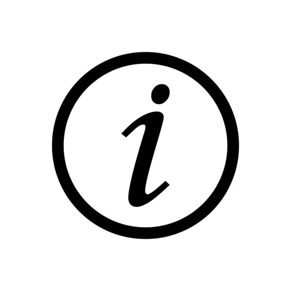 Vecteur Icônes Information Pour Conception Graphique Logo Site Web Médias — Image vectorielle