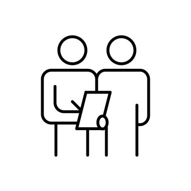 Grafik tasarım, logo, web sitesi, sosyal medya, mobil uygulama, ui illüstrasyon için müşteri anketi ikon vektör yöneticisi evrak takımı