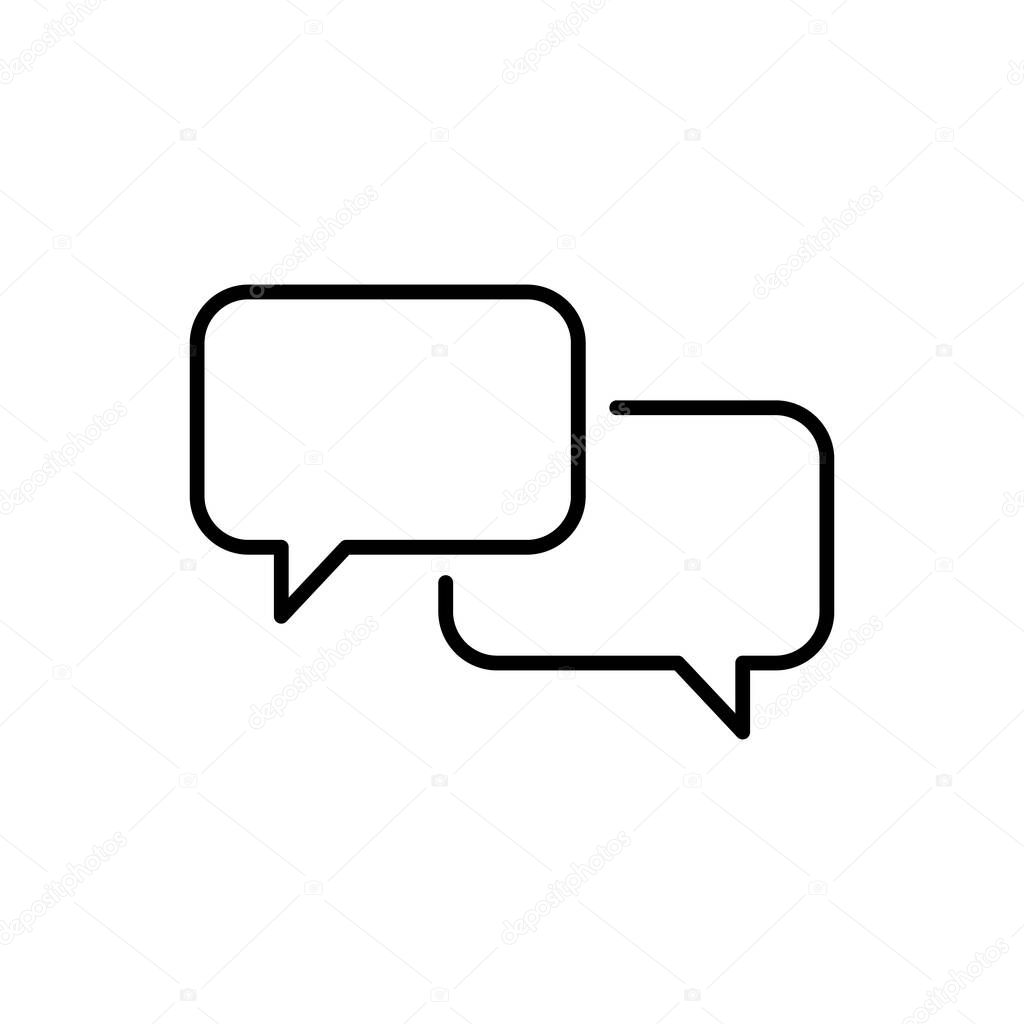 Chat, speech, bubble, dialogue vector icon for graphic design, logo, web site, social media, mobile app, ui illustration