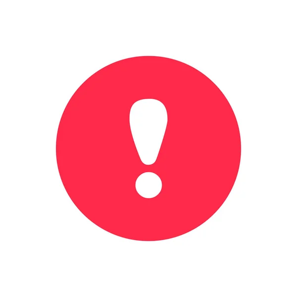 Ausrufezeichen Symbol Aufmerksamkeit Logo Warnung Sprechblase Wichtige Runde Marke — Stockvektor