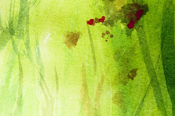 Frühlingswiese mit Herz — Stockfoto