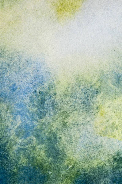 Lovely blue yellow water painting — Stock Photo, Image