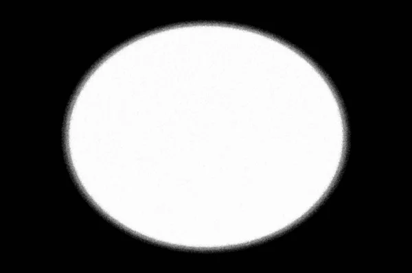 Белый Эллипс Изолированный Черный Виньетчатый Кадр — стоковое фото
