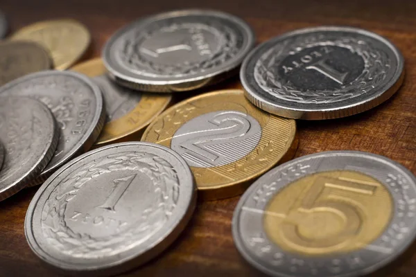 Två zloty mynt — Stockfoto