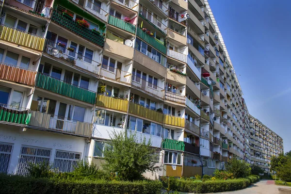 Balconies of Falowiec in Gda��sk — Stock Photo, Image