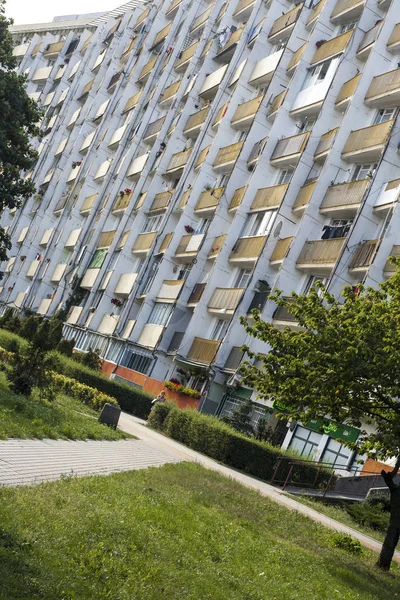 Balconies of Falowiec in Gdansk — Stock Photo, Image