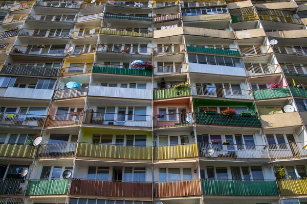 Balcones de Falowiec en Gda jalá sk — Foto de Stock