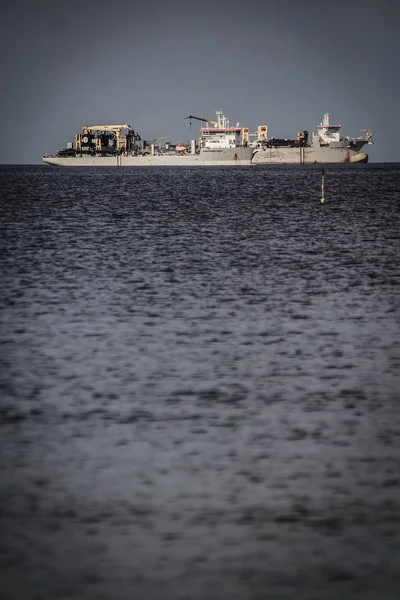 Two cargo ships on roadstead — 스톡 사진