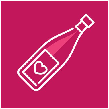 Şarap ikonu şişesi