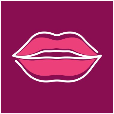 dudaklar vektör simgesi