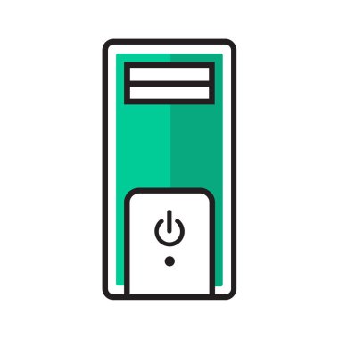 bilgisayar donanımları kutsal kişilerin resmi, vektör çizim