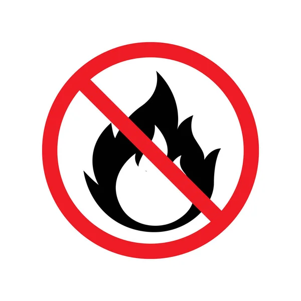 Proibido de queimar —  Vetores de Stock
