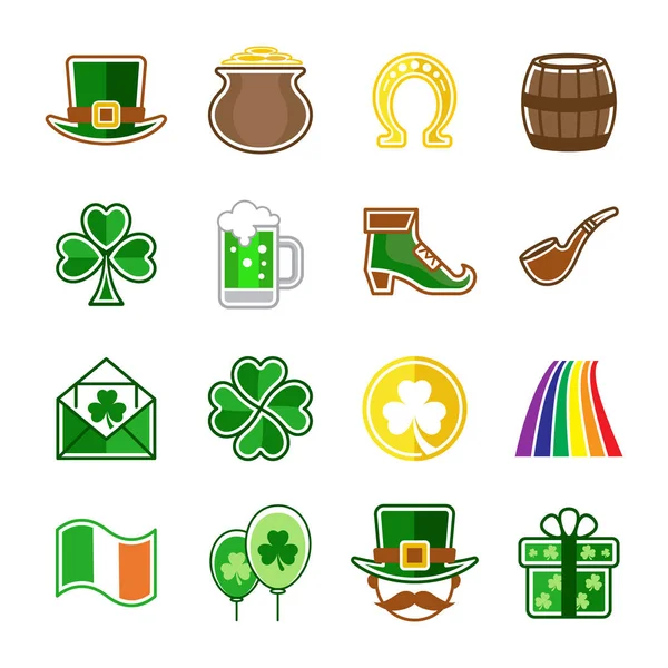 St.patrick tag symbolset — Stockvektor