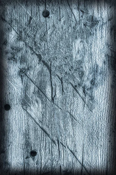 Vieja madera anudada envejecida podrida agrietada blanqueada y manchada azul vinagreta textura grunge — Foto de Stock