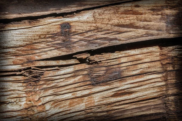 Velha madeira de nós Weathered podre rachado vinheta grunge textura — Fotografia de Stock