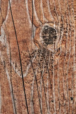 Düğümlü kaba ahşap doku çürümüş yıpranmış eski kırık