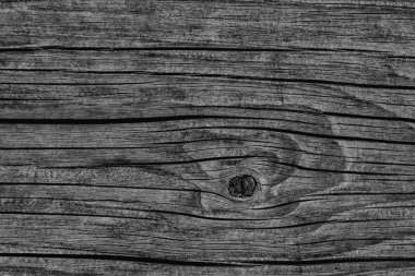 Düğümlü kaba ahşap siyah Grunge doku çürümüş yıpranmış eski kırık