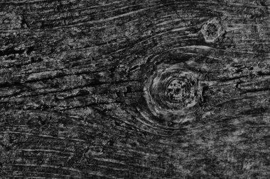 Düğümlü kaba ahşap siyah Grunge doku çürümüş yıpranmış eski kırık