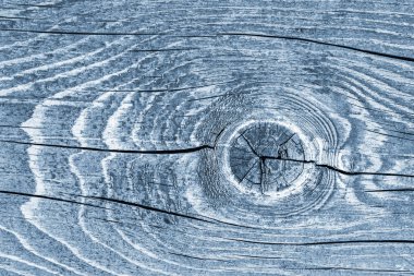 Düğümlü kaba ahşap toz mavi doku çürümüş yıpranmış eski kırık