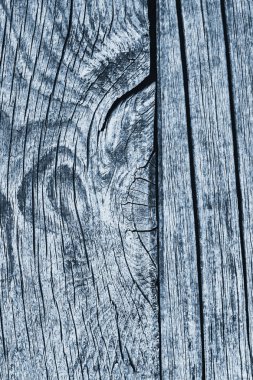 Düğümlü kaba ahşap toz mavi doku çürümüş yıpranmış eski kırık