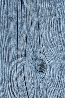 Düğümlü kaba ahşap toz mavi doku çürümüş yıpranmış eski kırık