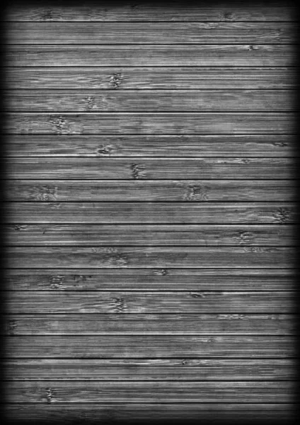 Podkładka bambusowa bielone i barwiony ciemny szary winietowane Grunge tekstur — Zdjęcie stockowe
