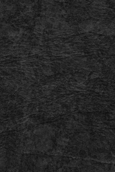 Régi fekete Cowhide durva, ráncos, gyűrött Grunge textúra — Stock Fotó