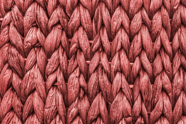 Raffia Place Mat Extra Rough Maroon Red Grunge Textura — Fotografia de Stock