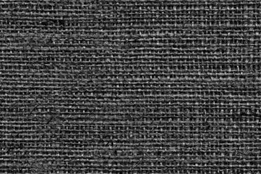 Çuval bezi tuval kaba siyah Grunge doku