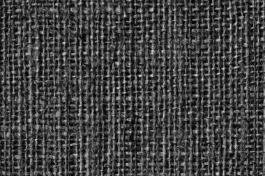 Çuval bezi tuval kaba siyah Grunge doku