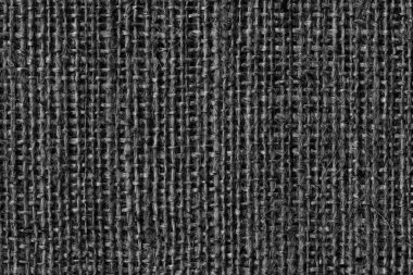 Çuval bezi tuval kaba siyah Grunge doku