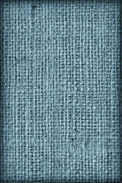 Lona de serapilheira grossa vinheta azul grunge textura — Fotografia de Stock