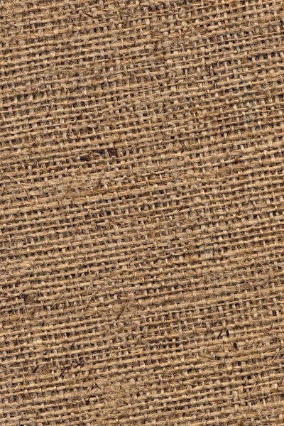 Burlap Canvas Natural Brown Coarse Grunge Texture — Stock Photo, Image