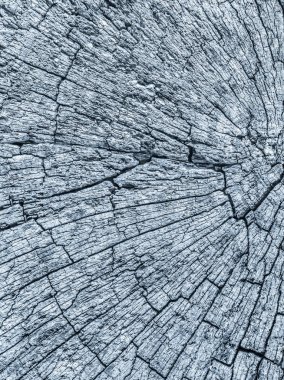 Eski kırık çürük güdük üst yüzey mavi Grunge doku yıpranmış