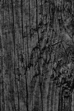 Yıpranmış eski düğümlü siyah çam ahşap döşemeler Grunge doku kırık