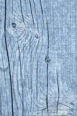 Yıpranmış eski düğümlü toz mavi çam ahşap döşemeler Grunge doku kırık