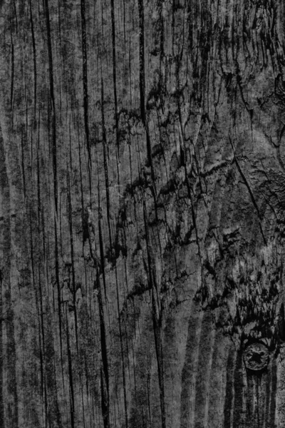 Yıpranmış eski düğümlü siyah çam ahşap döşemeler Grunge doku kırık